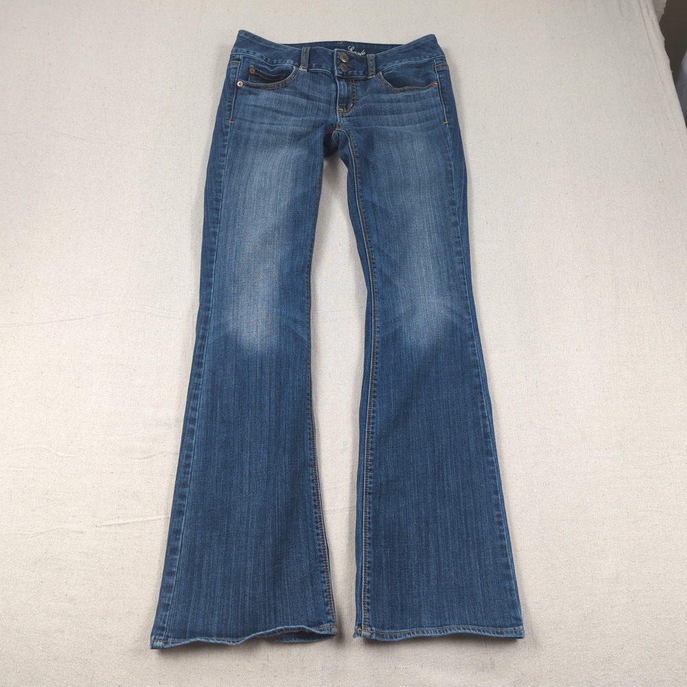 American Eagle Jeans Womens 4 Blue Artist Flare Stretch Hippie Boho
